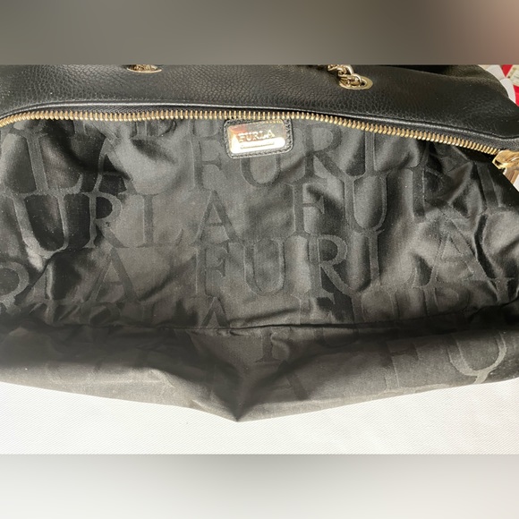 EUC FURLA HANDBAG BLACK - Picture 4 of 11
